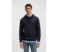 BOSS Sudadera con capucha de felpa de algodón con parche con logo - StyleWetalk, 50509314 Azul oscuro M