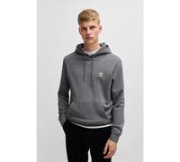BOSS Sudadera con capucha de felpa de algodón con parche con logo - StyleWetalk, 50509314 Gris L