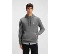 BOSS Sudadera con capucha de felpa de algodón con parche con logo - StyleWetalk, 50509314 Gris XXXL
