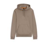 BOSS Sudadera con capucha de felpa de algodón con parche con logo - StyleWetalk, 50509314 Marrón claro S