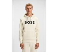 BOSS Sudadera con capucha en algodón con logotipo moldeado - StyleSoody Zone, 50551457 Natural M