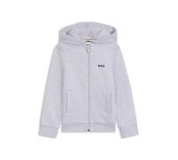 BOSS Sudadera con capucha para niños de algodón con cremallera y logo estampado - StyleJ52321/A3208A, J52321 Gris claro 114