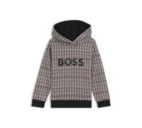 BOSS Sudadera con capucha para niños de forro polar de algodón con motivo estampado - StyleJ52357/09B04A, J52357 Negro 102