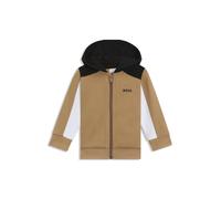 BOSS Sudadera con capucha para niños en forro polar de algodón con un diseño de bloques de color - StyleJ52447/26902A, J52447 Marrón 74