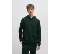 BOSS Sudadera con capucha regular fit de felpa de algodón con parche de logo - StyleWetalk, 50509314 Verde oscuro L