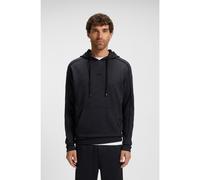 BOSS Sudadera con capucha regular fit en jacquard guateado - StyleSW_Mirror Hoodie, 50549721 Azul oscuro S