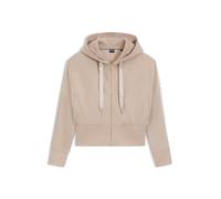 BOSS Sudadera con capucha y cremallera con cinta de monograma - StyleB Texture_Jacket H., 50545635 Beige claro XXL