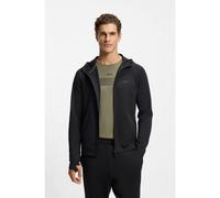 BOSS Sudadera con capucha y cremallera con detalle reflectante de la marca - StyleSicon Active, 50531224 Negro S