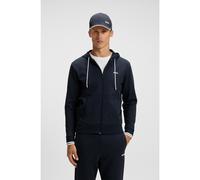 BOSS Sudadera con capucha y cremallera de algodón con detalles de rayas - StyleFZ Hoodie Zone, 50542974 Azul oscuro 6XL