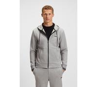 BOSS Sudadera con capucha y cremallera de algodón con detalles de rayas - StyleFZ Hoodie Zone, 50542974 Gris M