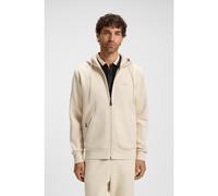 BOSS Sudadera con capucha y cremallera en algodón elástico con logo estampado - StyleSaggy, 50506161 Natural 6XL