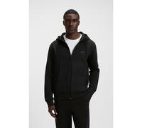 BOSS Sudadera con capucha y cremallera en algodón elástico con logo estampado - StyleSaggy, 50506161 Negro S