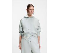 BOSS Sudadera con capucha y dobladillo curvado con monograma Double B - StyleEvesya, 50558790 Celeste M