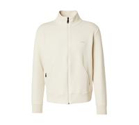 BOSS Sudadera de algodón elástico con cremallera y logo estampado - StyleSkaz, 50506152 Natural M