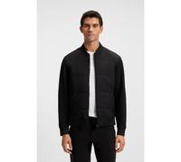 BOSS Sudadera con cremallera y panel acolchado en la parte delantera - StyleH-Skiles 100, 50532767 Negro M