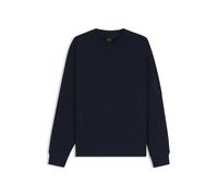 BOSS Sudadera de algodón con bolsillo de cremallera en la manga - StyleWe_mixed, 50543458 Azul oscuro M