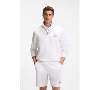 BOSS Sudadera de algodón con ilustración de tenis - StyleSW_Boss Open, 50560271 Blanco S