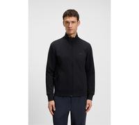 BOSS Sudadera de algodón elástico con cremallera y logo estampado - StyleSkaz, 50506152 Azul oscuro S