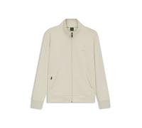 BOSS Sudadera de algodón elástico con cremallera y logo estampado - StyleSkaz, 50506152 Natural XS