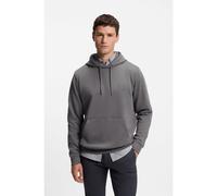 BOSS Sudadera de felpa de algodón con capucha y parche con logo - StyleWetalk, 50509314 Gris XXL
