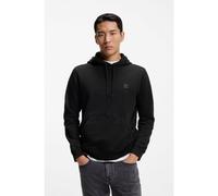 BOSS Sudadera de felpa de algodón con capucha y parche con logo - StyleWetalk, 50509314 Negro XS