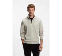 BOSS Sudadera de felpa de algodón con cuello con cremallera - StyleZetrust, 50468926 Beige claro XXXL