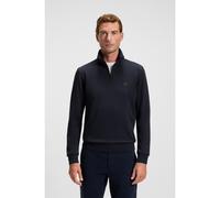 BOSS Sudadera de felpa de algodón con cuello con cremallera y parche de logo - StyleZetrust, 50468926 Azul oscuro XXXL