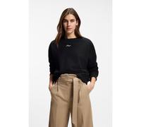 BOSS Sudadera de felpa de algodón con logo caligrafiado - StyleC_Ever, 50554711 Negro XS