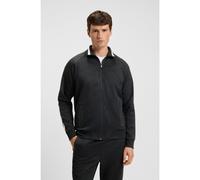 BOSS Sudadera de jacquard circular con cremallera y rayas laterales - StyleSkarley Striped C, 50537370 Negro XXXL