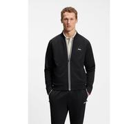 BOSS Sudadera de jacquard triangular con cremallera y logo de goma - StyleSW_Network JQ FZ, 50566825 Negro L