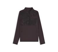 BOSS Sudadera deportiva con media cremallera en tejido estampado de secado rápido - StyleSW_Jump QZ, 50548440 Púrpura oscuro XXL