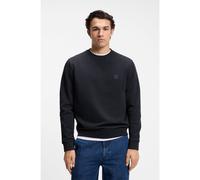 BOSS Sudadera en felpa de algodón con aplique del logo - StyleWestart, 50509323 Azul oscuro XXXL