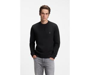 BOSS Sudadera en felpa de algodón con aplique del logo - StyleWestart, 50509323 Negro XXXL