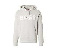 BOSS Sudadera con capucha de felpa de algodón con logo oversize - StyleWebasic_hood, 50523074 Gris claro S