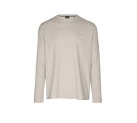 BOSS Camiseta de pijama con estructura otomana y logo bordado - StyleWaffle LS-Shirt, 50535870 Beige claro XXL