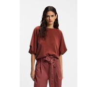 BOSS Sudadera oversize fit con mangas globo cortas - StyleC_Etami, 50556383 Rojo oscuro XL