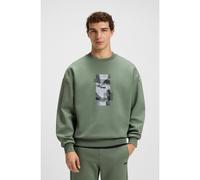 BOSS Sudadera oversize fit de algodón con estampado fotográfico - StyleStenson Zone, 50548324 Verde XXXL