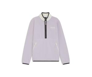 BOSS Sudadera para equitación de algodón elástico con cremallera corta - StyleFEDORA HALF ZIP FELPA, B7W1201 Luz púrpura L
