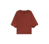 Boss Sudadera para Mujer, Rojo Oscuro 604, S