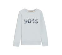BOSS Sudadera para niños en forro polar de algodón con logo de diseño - StyleJ52349/79104A, J52349 Celeste 126