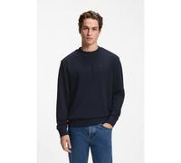 BOSS Sudadera relaxed fit de felpa de algodón con logo bordado - StyleWe_Logo, 50567420 Azul oscuro S