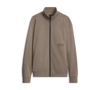 BOSS Sudadera relaxed fit en felpa de rizo de gran calidad - StyleSW_Collar Full Zip, 50564104 Marrón claro XXXL
