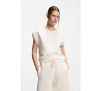 BOSS Sudadera sin mangas de corte holgado con dobladillo en pico - StyleEtesya, 50558798 Natural XL