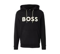 BOSS Sudadera 'Soody Zone 10' ecru / negro L ecru / negro