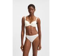 BOSS Sujetador con aros y tirantes ajustables con logo en punto elástico - StyleUNDERWIRE BRA CI, 50502738 Blanco 90C