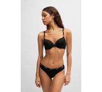 BOSS Sujetador de punto elástico con aros y tirantes con logo - StyleUNDERWIRE BRA CI, 50502738 Negro 70E