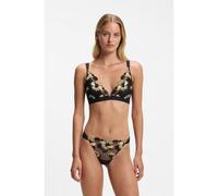 BOSS Sujetador triangular bordado con colgante del monograma Double B - StyleDAHLIA_TRIANGLE, 50570076 Negro estampado M