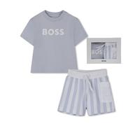 BOSS T-Shirt+Pantalones cortos Baby Boys, Azul, azul, 6 mes