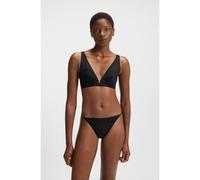 BOSS Tanga de encaje con monogramas y ribete de logo - StyleSTRING B LACE, 50520383 Negro XXL