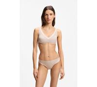 BOSS Tanga de punto elástico en dos tonos - StyleTHONG_B.MIRAGE, 50556244 Beige claro XL